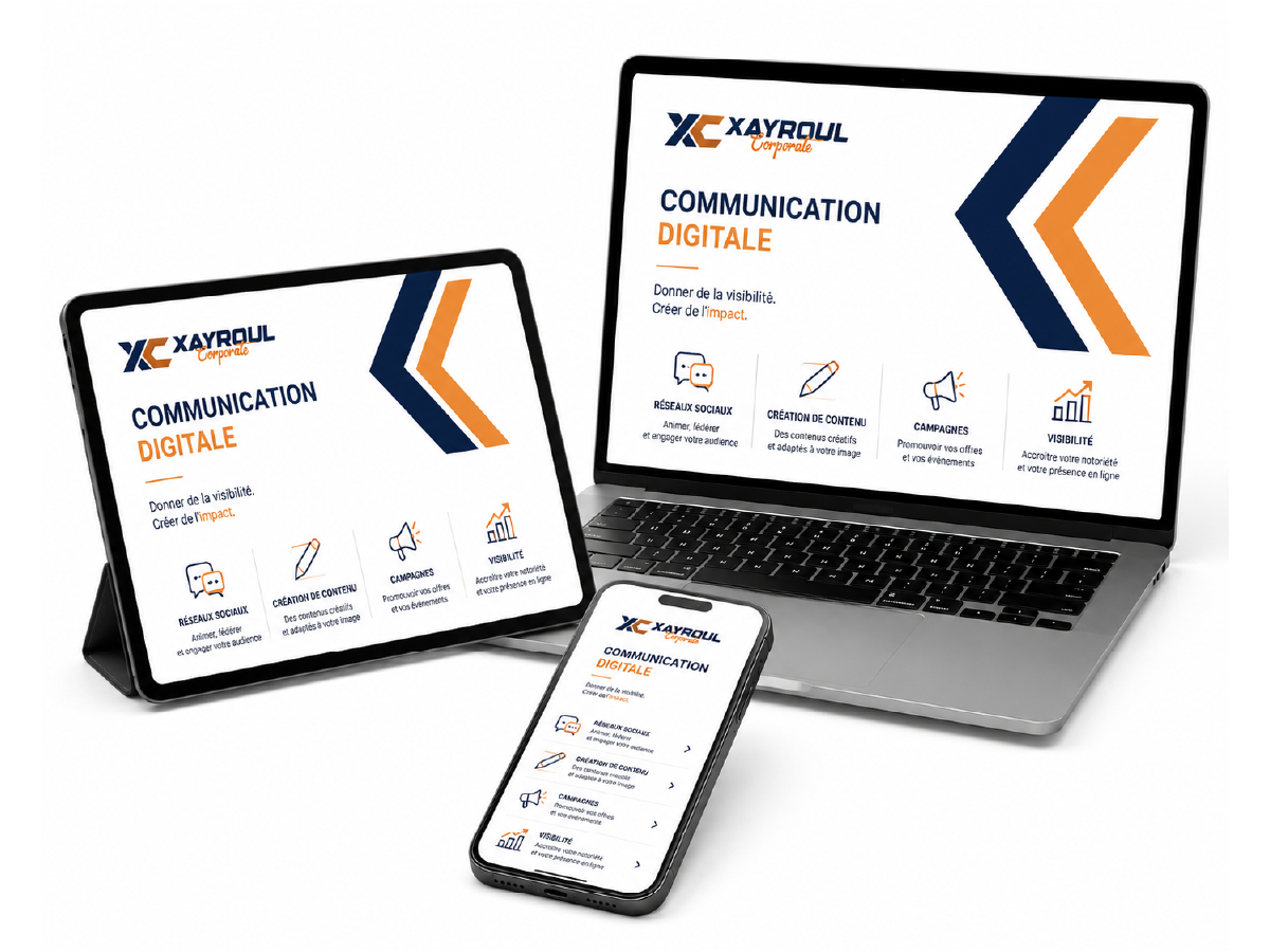 Communication digitale — Xayroul Corporate